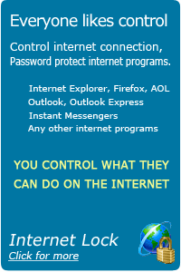 Get Internet Lock to help you to control your internet connections