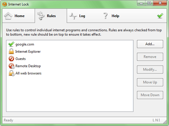 Screenshot for Internet Lock 6.0.0