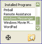 Choose a program to be protected