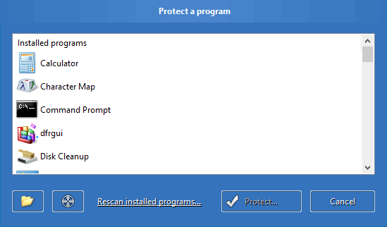 Protect a program